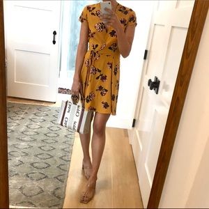 Honey Punch Floral Wrap dress